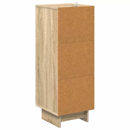  Fiókos szekrény Sonoma Tölgy 33 x 34,5 x 90 cm Szerelt Fa