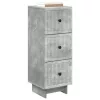  Fiókos szekrény Betonszürke 33 x 34,5 x 90 cm Szerelt Fa