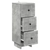  Fiókos szekrény Betonszürke 33 x 34,5 x 90 cm Szerelt Fa