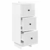  Fiókos szekrény Magasfényű Fehér 33 x 34,5 x 90 cm Szerelt Fa
