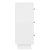  Fiókos szekrény Magasfényű Fehér 33 x 34,5 x 90 cm Szerelt Fa
