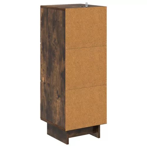  Fiókos szekrény Füstös Tölgy 33 x 34,5 x 90 cm Szerelt Fa