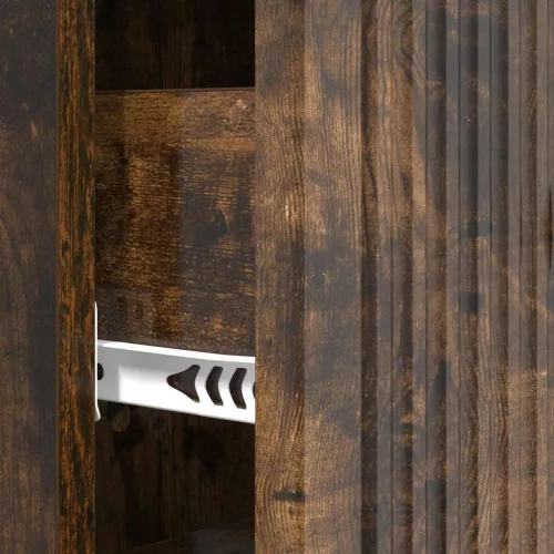  Fiókos szekrény Füstös Tölgy 33 x 34,5 x 90 cm Szerelt Fa