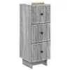  Fiókos szekrény Szürke Sonoma 33 x 34,5 x 90 cm Szerelt Fa
