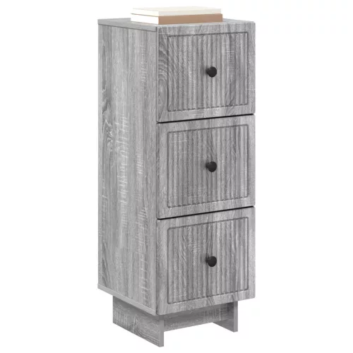  Fiókos szekrény Szürke Sonoma 33 x 34,5 x 90 cm Szerelt Fa
