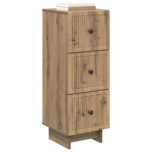  Fiókos szekrény Kézműves Tölgy 33 x 34,5 x 90 cm Szerelt Fa