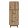  Fiókos szekrény Kézműves Tölgy 33 x 34,5 x 90 cm Szerelt Fa