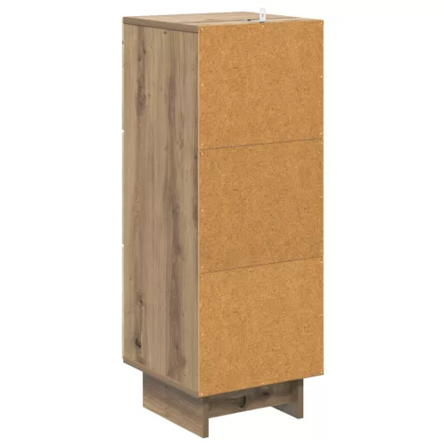  Fiókos szekrény Kézműves Tölgy 33 x 34,5 x 90 cm Szerelt Fa