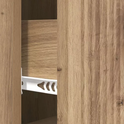  Fiókos szekrény Kézműves Tölgy 33 x 34,5 x 90 cm Szerelt Fa