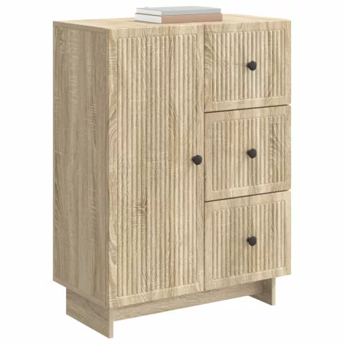  Széf fiókkal Sonoma Tölgy 66 x 34,5 x 90 cm Szerelt Fa