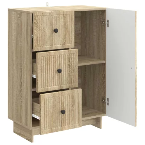  Széf fiókkal Sonoma Tölgy 66 x 34,5 x 90 cm Szerelt Fa