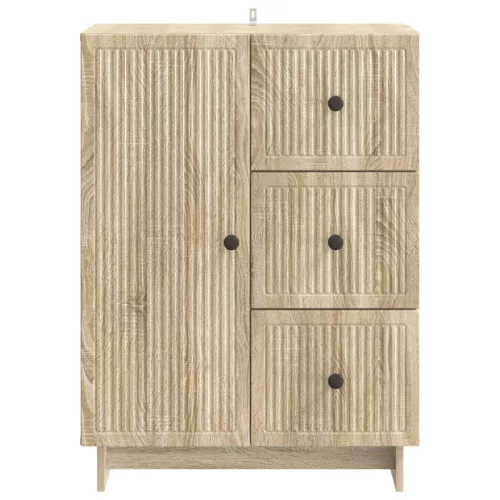  Széf fiókkal Sonoma Tölgy 66 x 34,5 x 90 cm Szerelt Fa