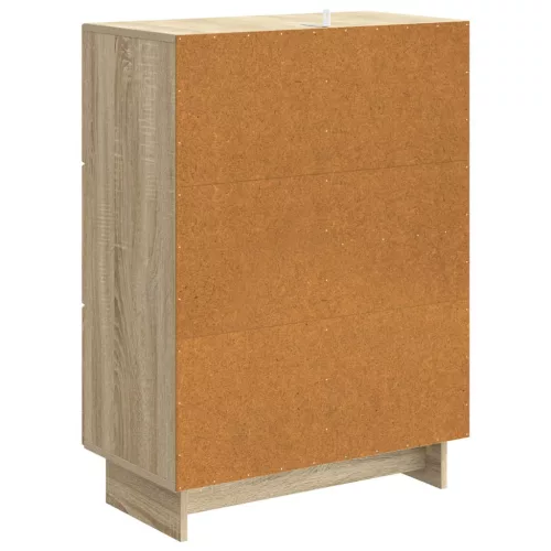  Széf fiókkal Sonoma Tölgy 66 x 34,5 x 90 cm Szerelt Fa