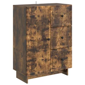  Széf fiókkal Füstös Tölgy 66 x 34,5 x 90 cm Szerelt Fa