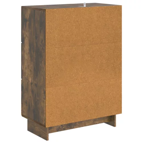  Széf fiókkal Füstös Tölgy 66 x 34,5 x 90 cm Szerelt Fa