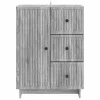  Széf fiókkal Szürke Sonoma 66 x 34,5 x 90 cm Szerelt Fa