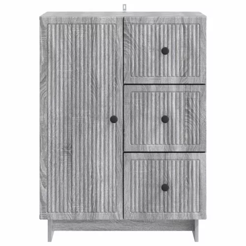  Széf fiókkal Szürke Sonoma 66 x 34,5 x 90 cm Szerelt Fa