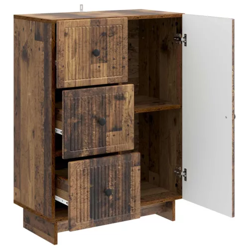  Széf fiókkal Antik Fa 66 x 34,5 x 90 cm Szerelt Fa