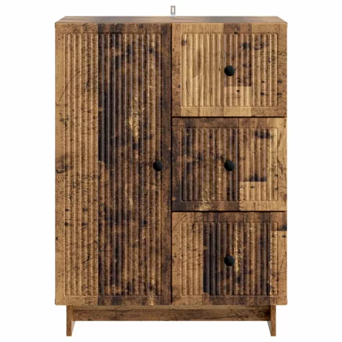  Széf fiókkal Antik Fa 66 x 34,5 x 90 cm Szerelt Fa