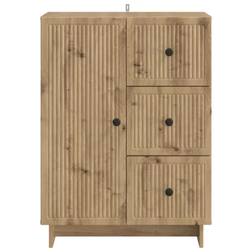  Széf fiókkal Kézműves Tölgy 66 x 34,5 x 90 cm Szerelt Fa