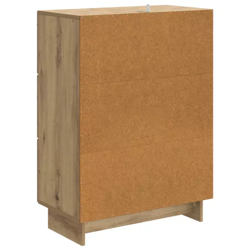  Széf fiókkal Kézműves Tölgy 66 x 34,5 x 90 cm Szerelt Fa