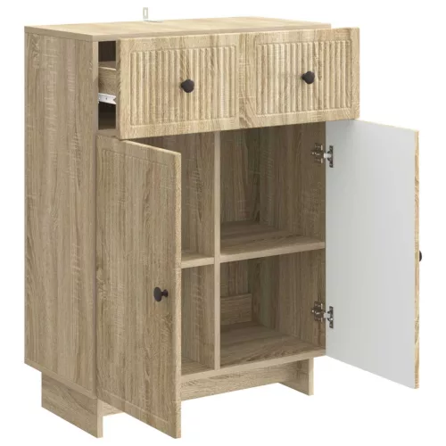  Széf fiókkal Sonoma Tölgy 66 x 34,5 x 90 cm Szerelt Fa