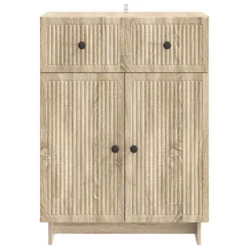  Széf fiókkal Sonoma Tölgy 66 x 34,5 x 90 cm Szerelt Fa