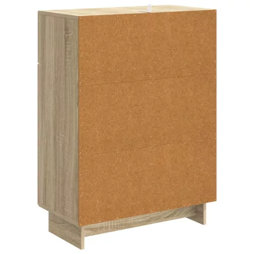  Széf fiókkal Sonoma Tölgy 66 x 34,5 x 90 cm Szerelt Fa