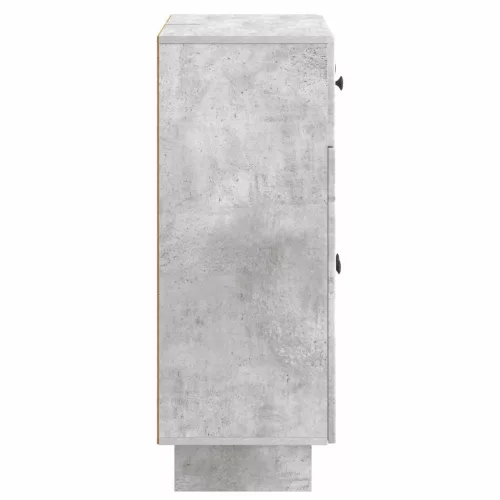  Széf fiókkal Betonszürke 66 x 34,5 x 90 cm Szerelt Fa