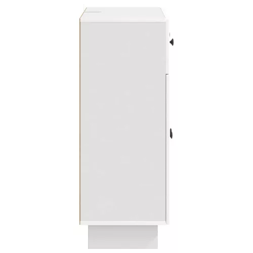  Széf fiókkal Magasfényű Fehér 66 x 34,5 x 90 cm Szerelt Fa