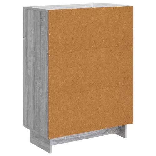  Széf fiókkal Szürke Sonoma 66 x 34,5 x 90 cm Szerelt Fa