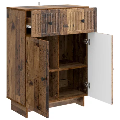  Széf fiókkal Antik Fa 66 x 34,5 x 90 cm Szerelt Fa