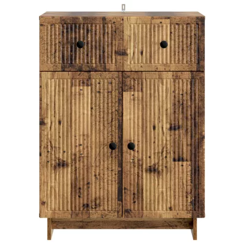  Széf fiókkal Antik Fa 66 x 34,5 x 90 cm Szerelt Fa