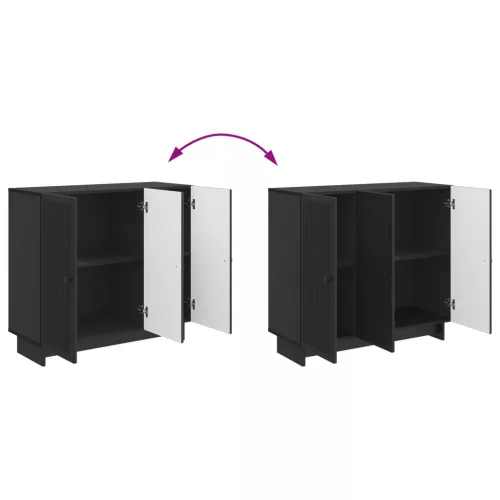  Széf Fekete 89 x 34,5 x 80 cm Szerelt Fa