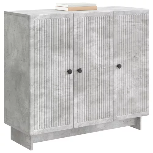  Széf Betonszürke 89 x 34,5 x 80 cm Szerelt Fa