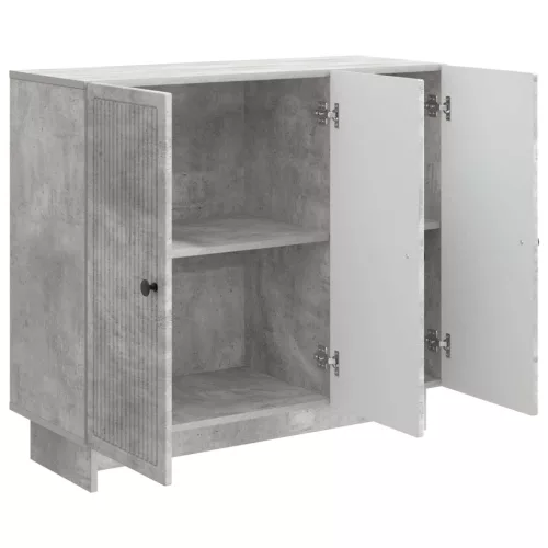  Széf Betonszürke 89 x 34,5 x 80 cm Szerelt Fa