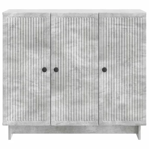  Széf Betonszürke 89 x 34,5 x 80 cm Szerelt Fa