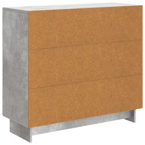  Széf Betonszürke 89 x 34,5 x 80 cm Szerelt Fa