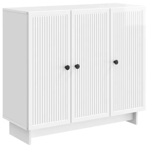  Széf Magasfényű Fehér 89 x 34,5 x 80 cm Szerelt Fa