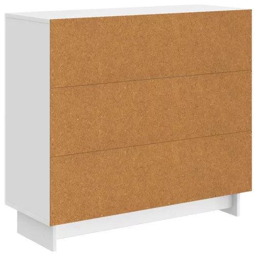  Széf Magasfényű Fehér 89 x 34,5 x 80 cm Szerelt Fa