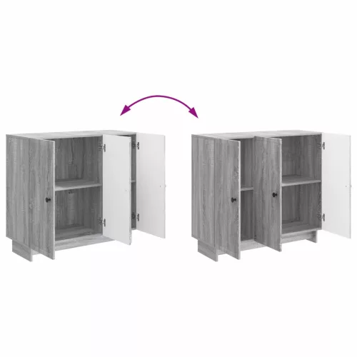  Széf Szürke Sonoma 89 x 34,5 x 80 cm Szerelt Fa