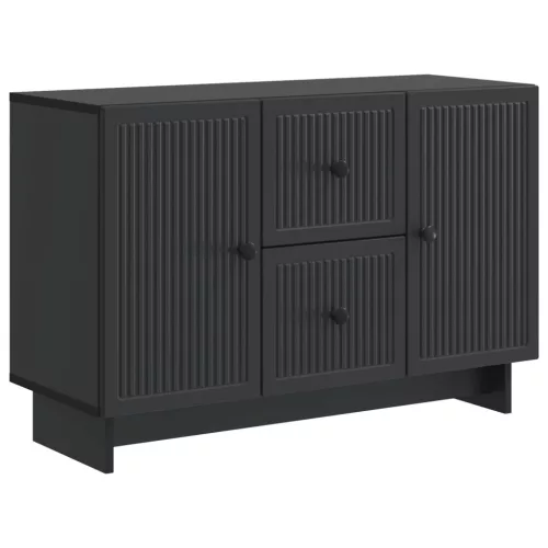  Széf fiókkal Fekete 89 x 34,5 x 60 cm Szerelt Fa