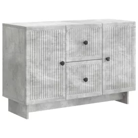  Széf fiókkal Betonszürke 89 x 34,5 x 60 cm Szerelt Fa