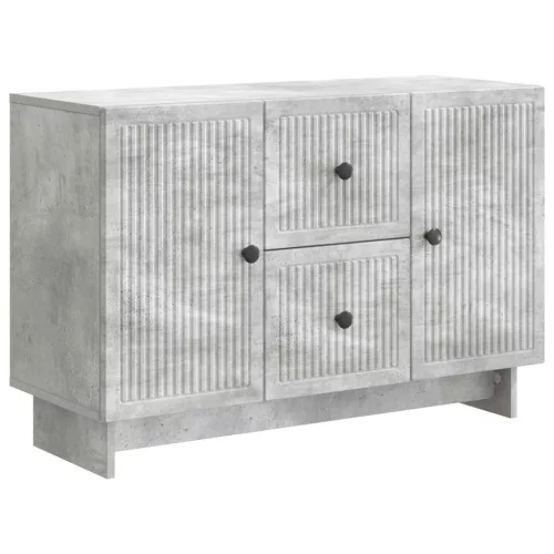  Széf fiókkal Betonszürke 89 x 34,5 x 60 cm Szerelt Fa