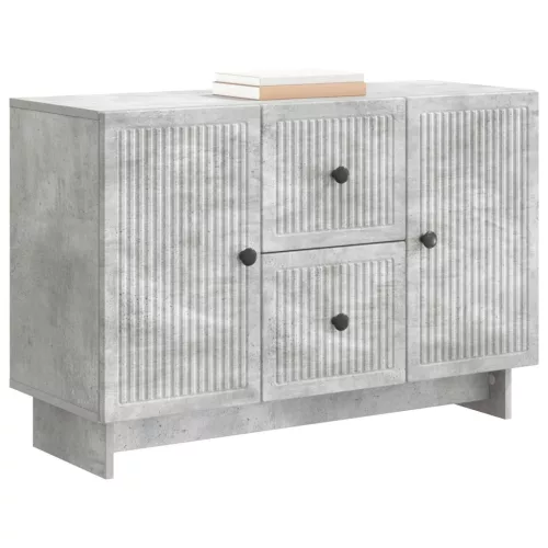  Széf fiókkal Betonszürke 89 x 34,5 x 60 cm Szerelt Fa