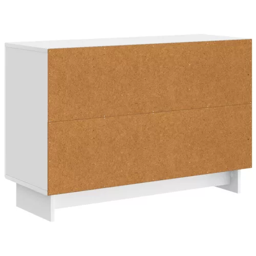  Széf fiókkal Magasfényű Fehér 89 x 34,5 x 60 cm Szerelt Fa