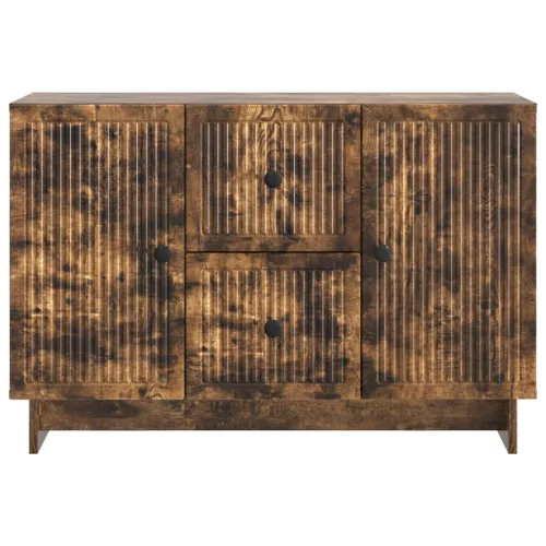  Széf fiókkal Füstös Tölgy 89 x 34,5 x 60 cm Szerelt Fa