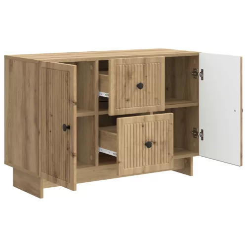  Széf fiókkal Kézműves Tölgy 89 x 34,5 x 60 cm Szerelt Fa