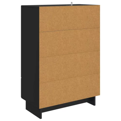  Széf Fekete 66 x 34,5 x 95 cm Mérnöki fa