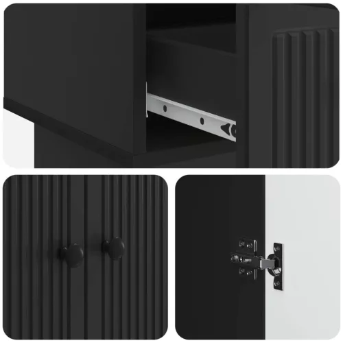  Széf Fekete 66 x 34,5 x 95 cm Mérnöki fa